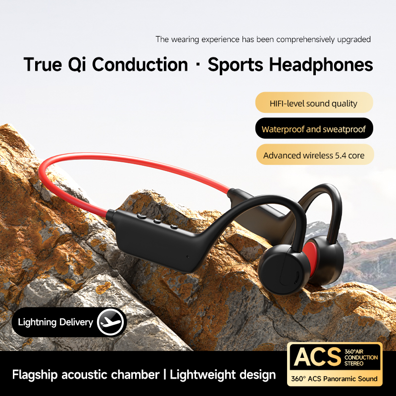 Bone Conduction Running Headphones - Écouteurs sportifs sans fil X1Pro à