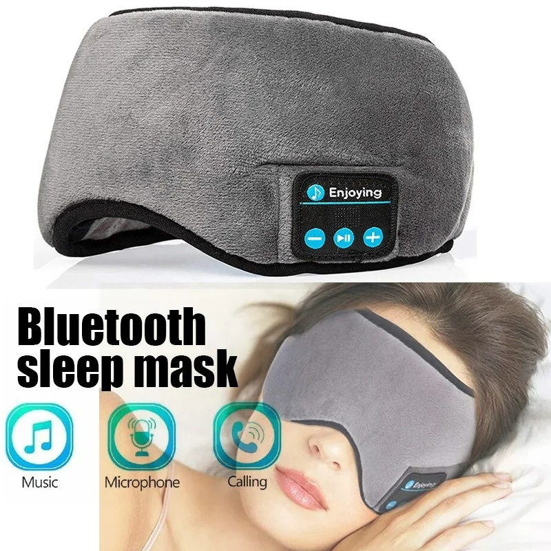 Sleep Mask Headphones Bluetooth - Bandeau Bluetooth sans fil élastique pour