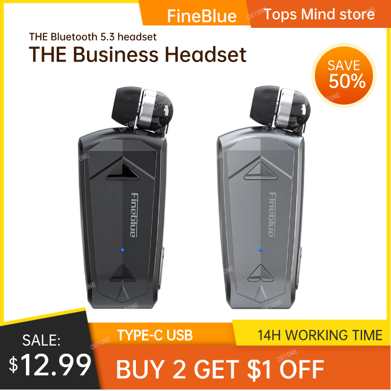 Type C Wired Earphones With Mic - Écouteurs sans fil Fineblue F520 Mini