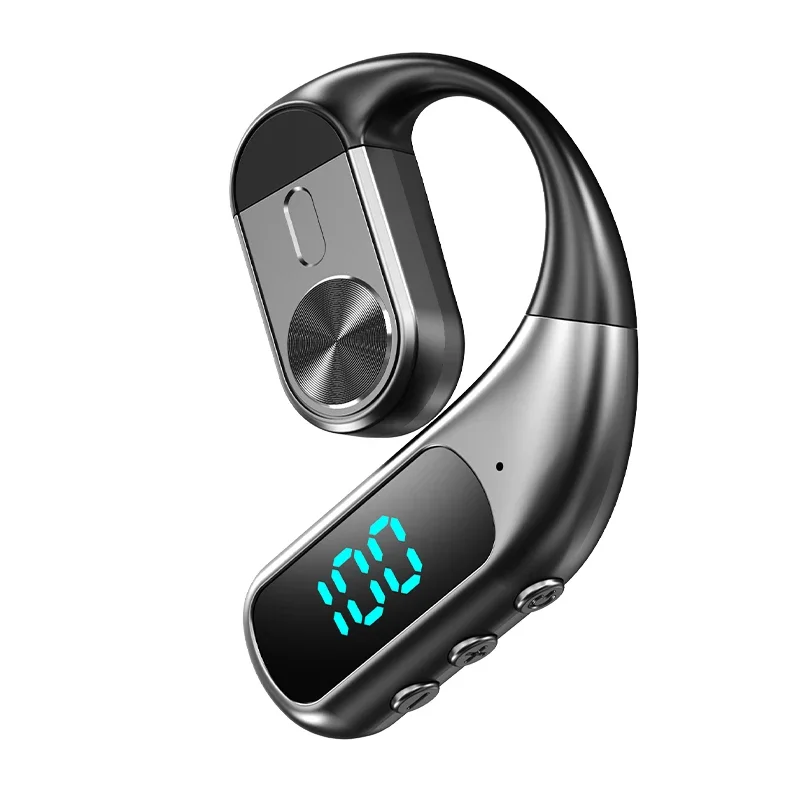 Bone Conduction Running Headphones - Casque Bluetooth sans fil avec microphone,
