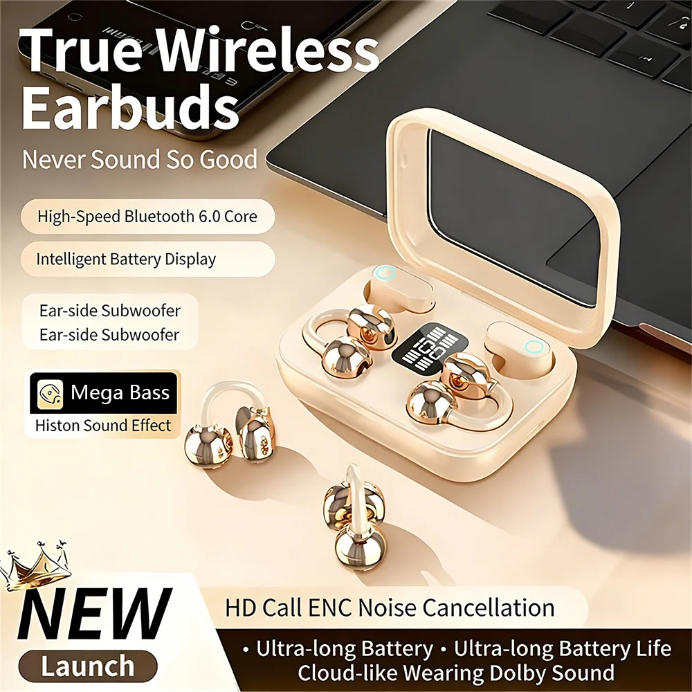 Bone Conduction Running Headphones - Écouteurs intra-auriculaires ouverts HIFI Bass 2-en-1