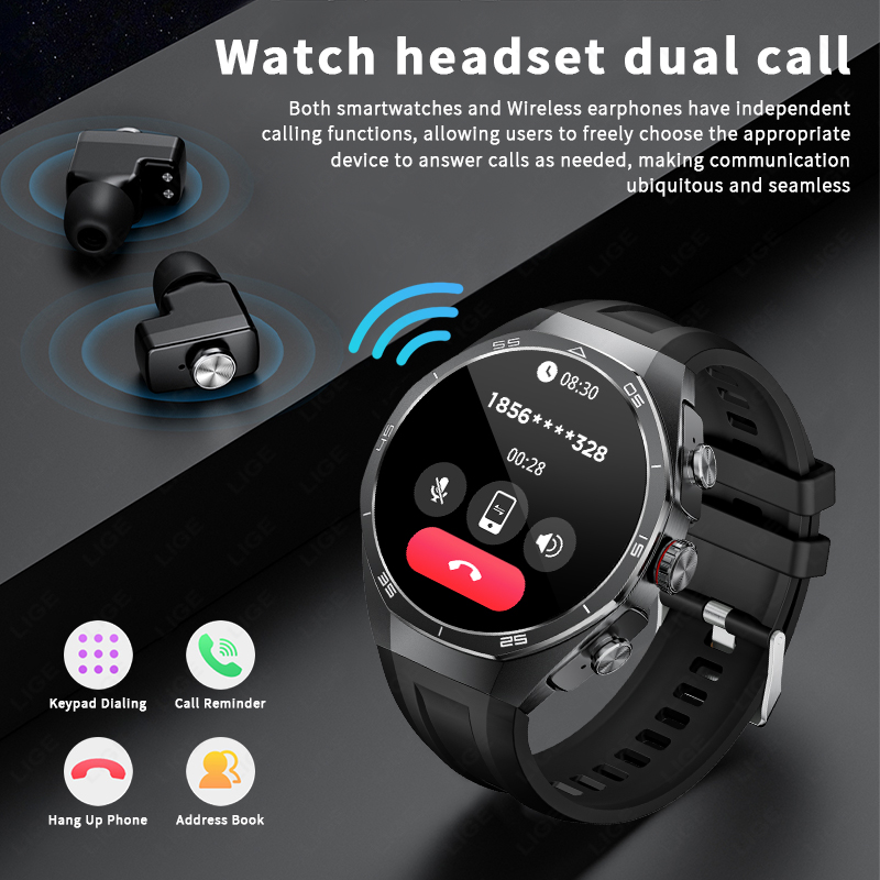 Montre connectée LIGE avec éco - Tws Earbuds Bluetooth 5.3 avis et prix