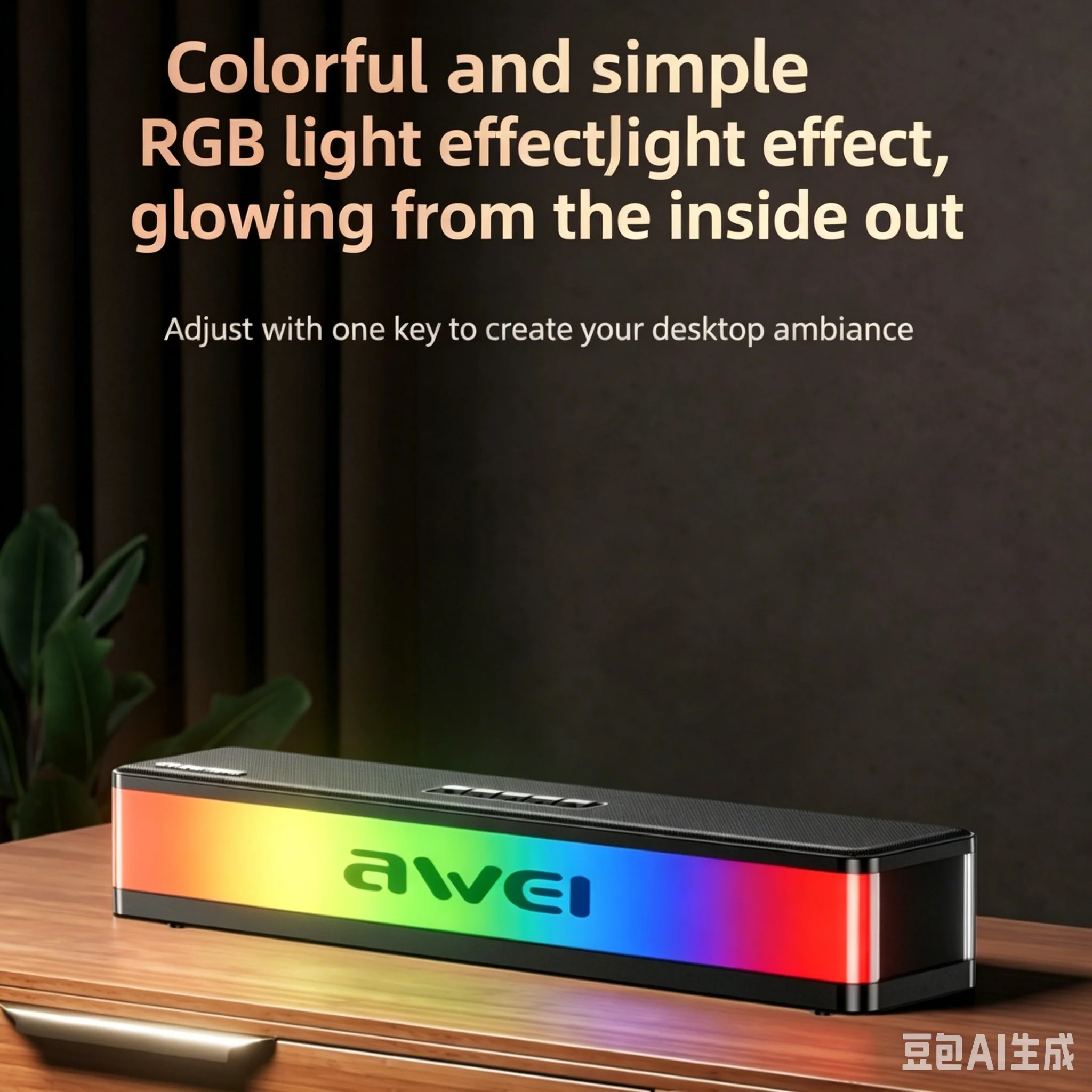 Barre de son Bluetooth RGB, 20 - Rgb Computer Soundbar For Pc avis et prix