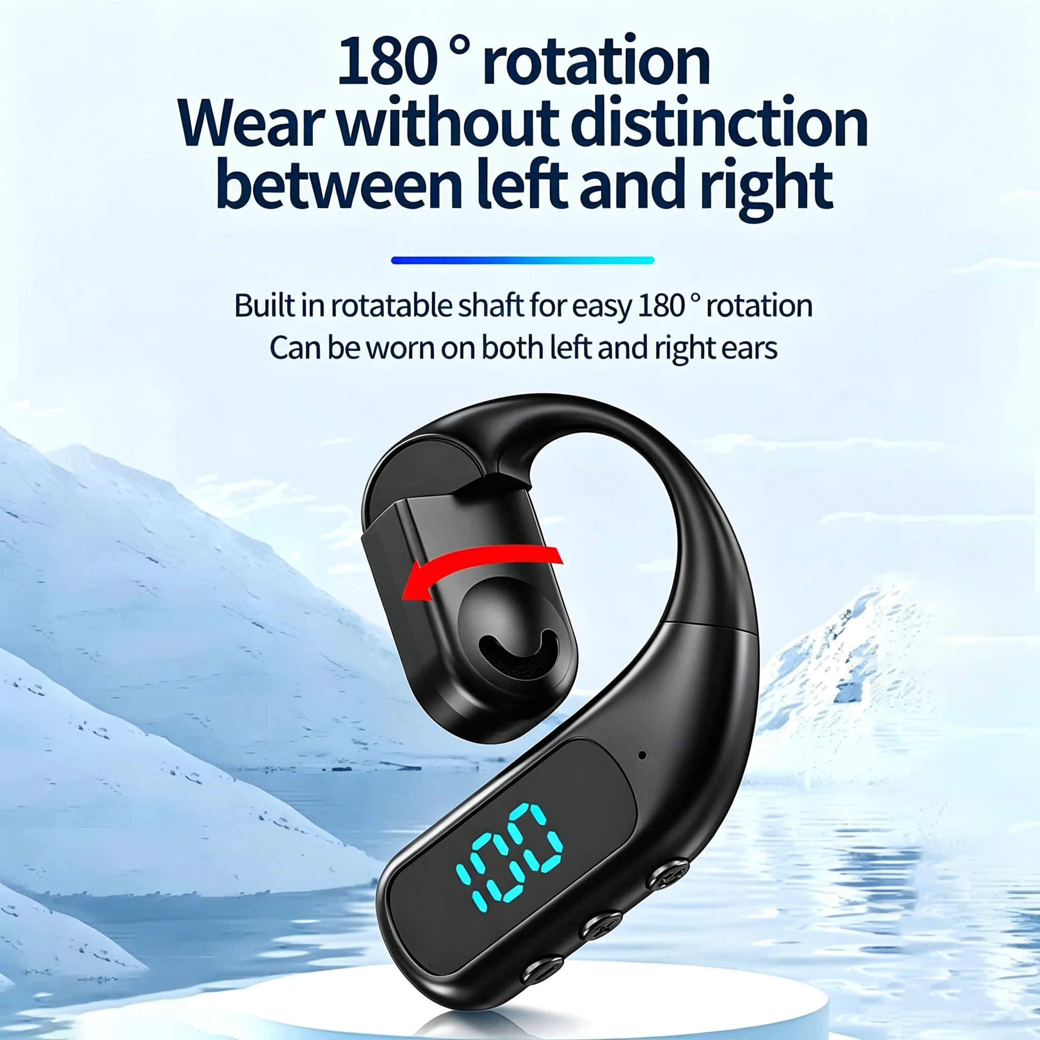 Casque Bluetooth sans fil avec - Bone Conduction Running Headphones avis et prix